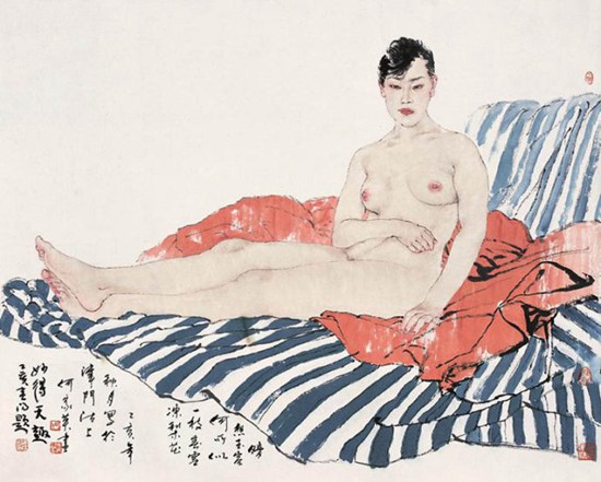 何家英作品 | 中国画女人体国画精品欣赏缩略图中国题字网