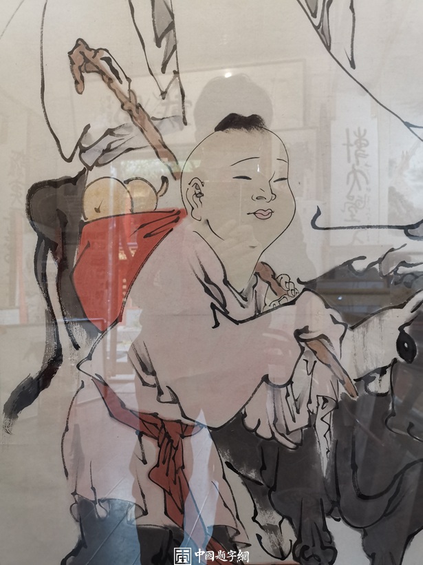 重磅收藏-著名书画家范曾国画精品《老子出关》缩略图中国题字网