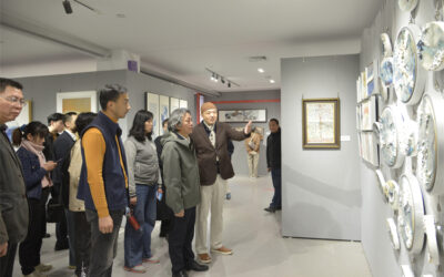 2022新文艺群体陶瓷绘画作品展览在景德镇开幕缩略图题字网
