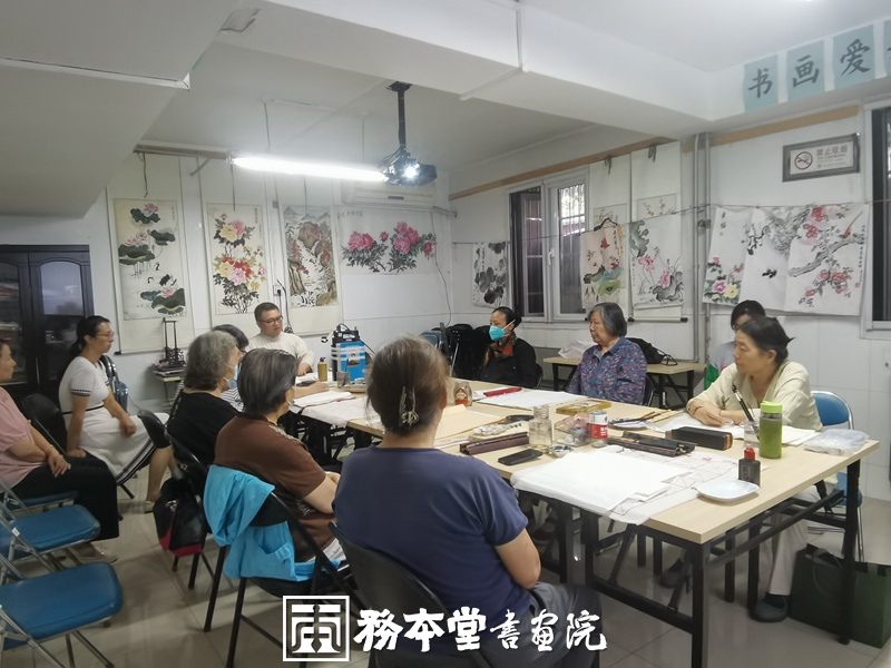 务本堂书画院受托为社区举办“花开富贵 国画牡丹”国画培训课程缩略图中国题字网