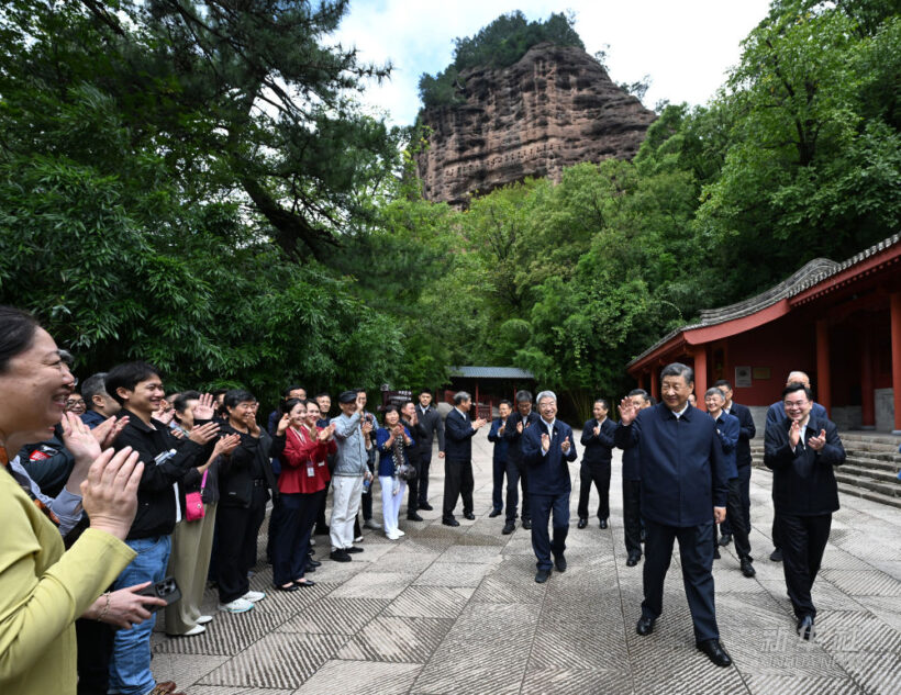 习近平在陕西宝鸡市和甘肃天水市考察调研插图12中国题字网