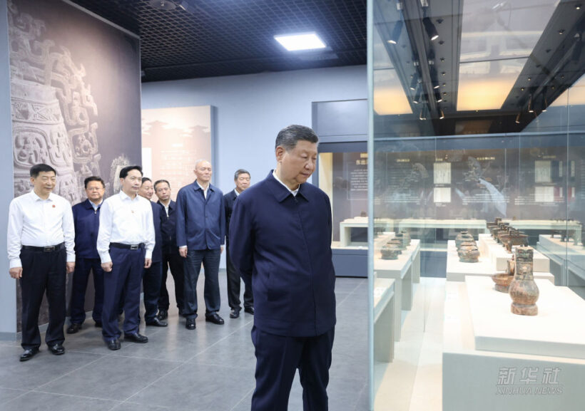 习近平在陕西宝鸡市和甘肃天水市考察调研插图2中国题字网