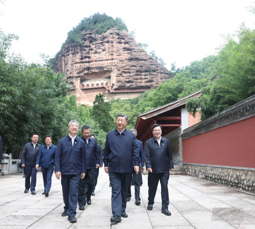 习近平在陕西宝鸡市和甘肃天水市考察调研插图11中国题字网