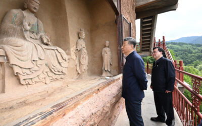 习近平在陕西宝鸡市和甘肃天水市考察调研缩略图中国题字网