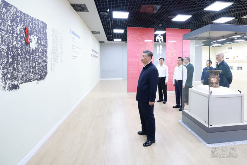 习近平在陕西宝鸡市和甘肃天水市考察调研插图1中国题字网