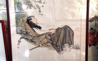 著名书画家何家英精品国画【美人春睡】缩略图中国题字网
