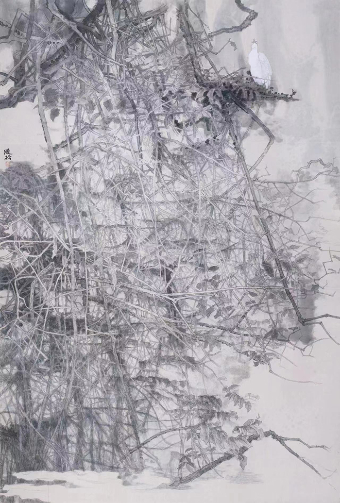 莫晓松的工笔画：形真意远 细腻雅致 灵动鲜活｜作品定制插图中国题字网