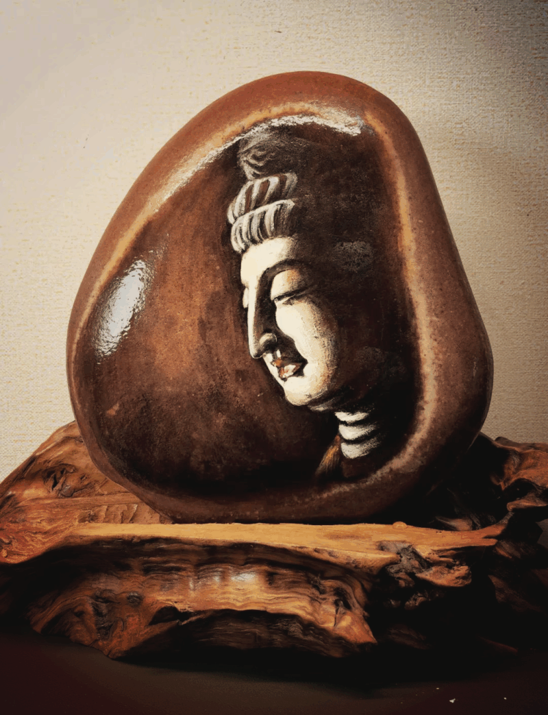 石头画的多元价值：艺术、实用、收藏与个性时尚的完美结合插图4中国题字网