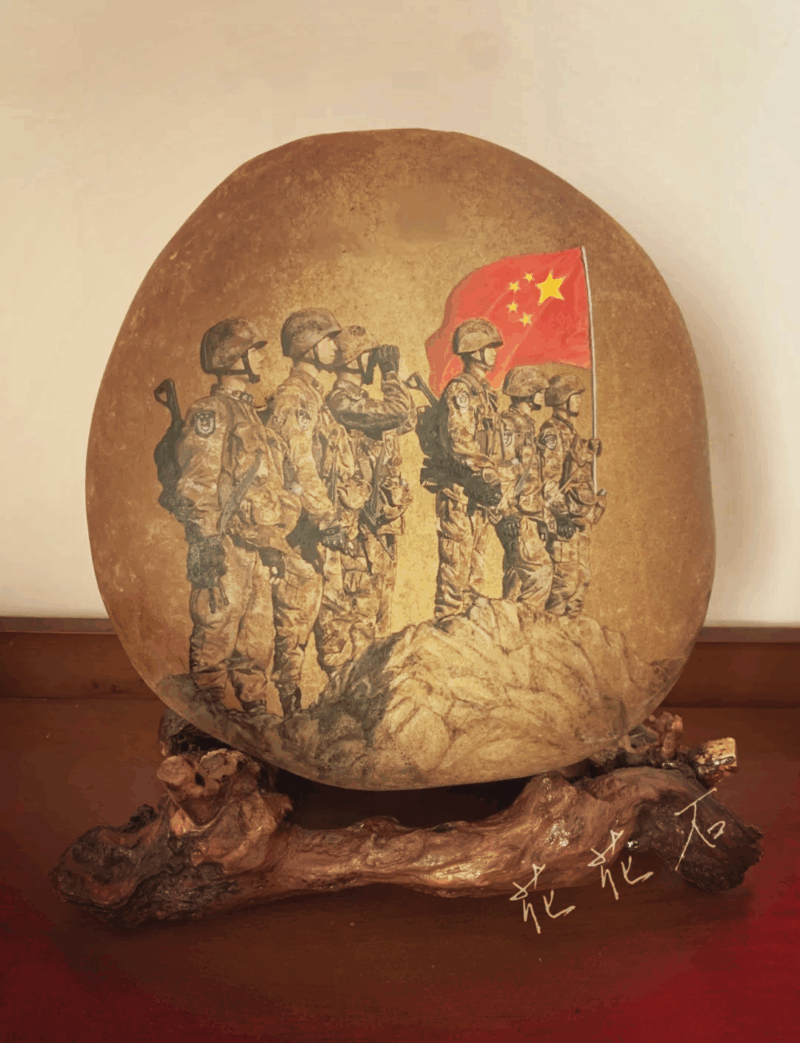 石头画的多元价值：艺术、实用、收藏与个性时尚的完美结合插图3中国题字网