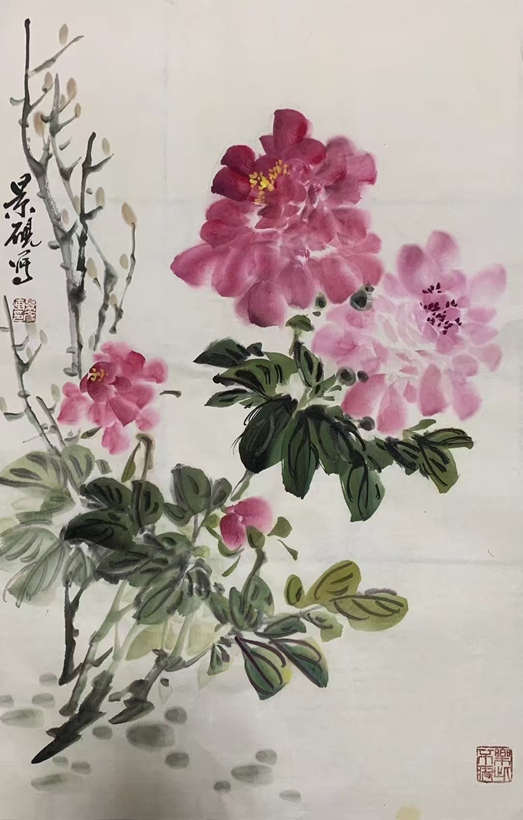 吴景砚.尤擅花鸟画的书画名家｜作品定制插图6中国题字网