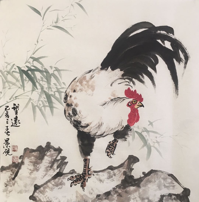 吴景砚.尤擅花鸟画的书画名家｜作品定制插图8中国题字网