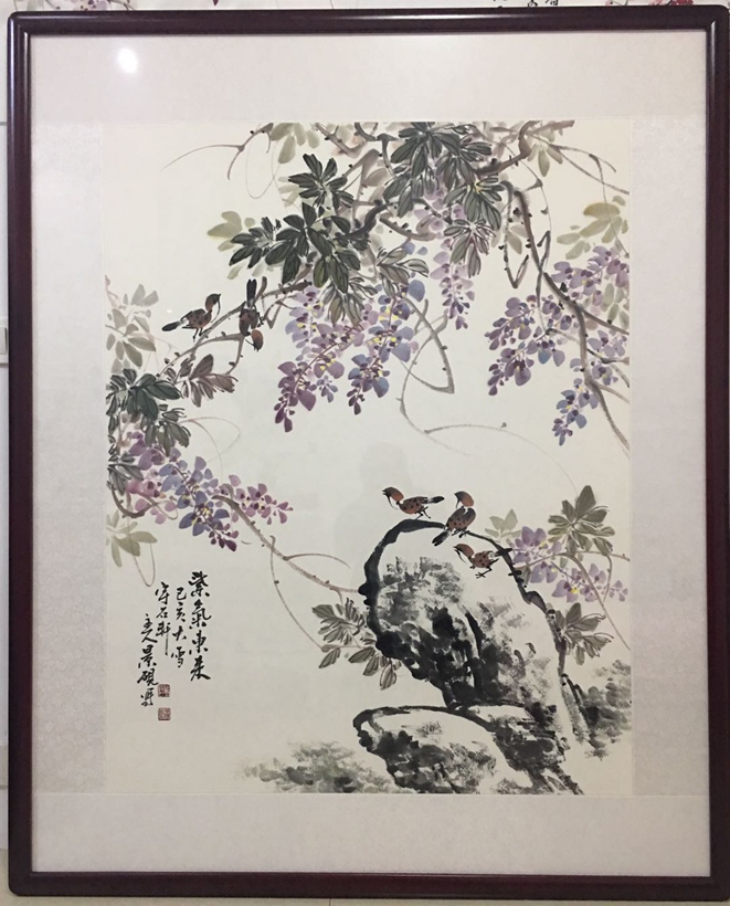 吴景砚.尤擅花鸟画的书画名家｜作品定制插图1中国题字网