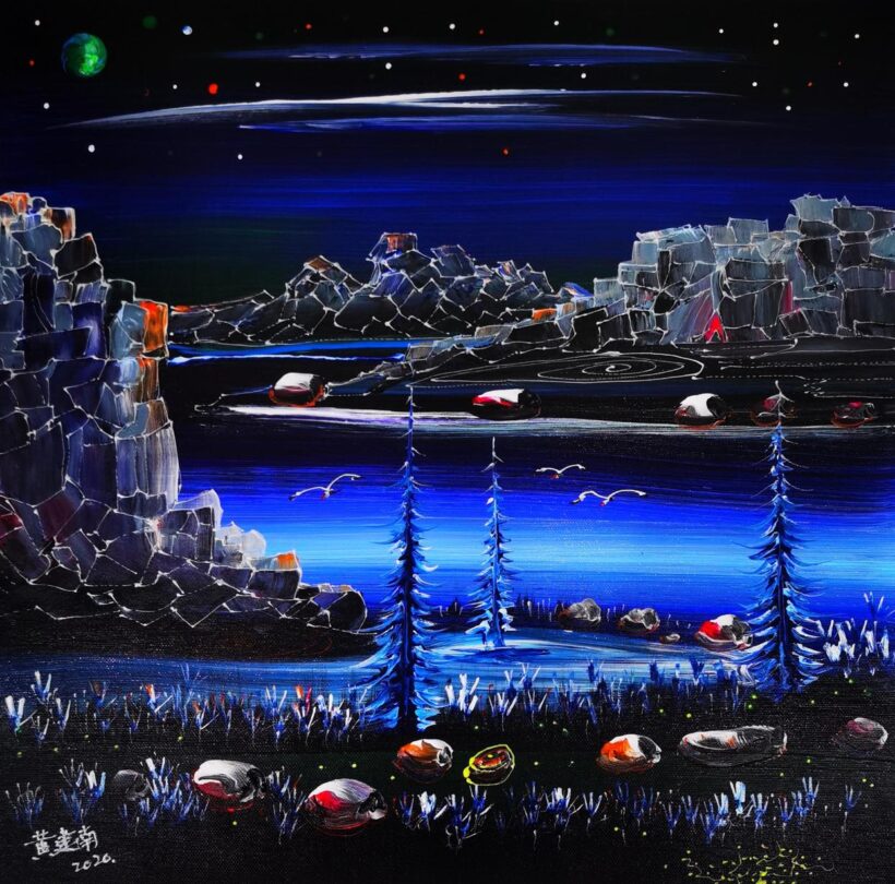 黄建南.当代著名油画家｜描绘色彩交织的奇幻世界插图5中国题字网