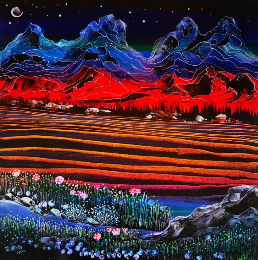 黄建南.当代著名油画家｜描绘色彩交织的奇幻世界插图中国题字网