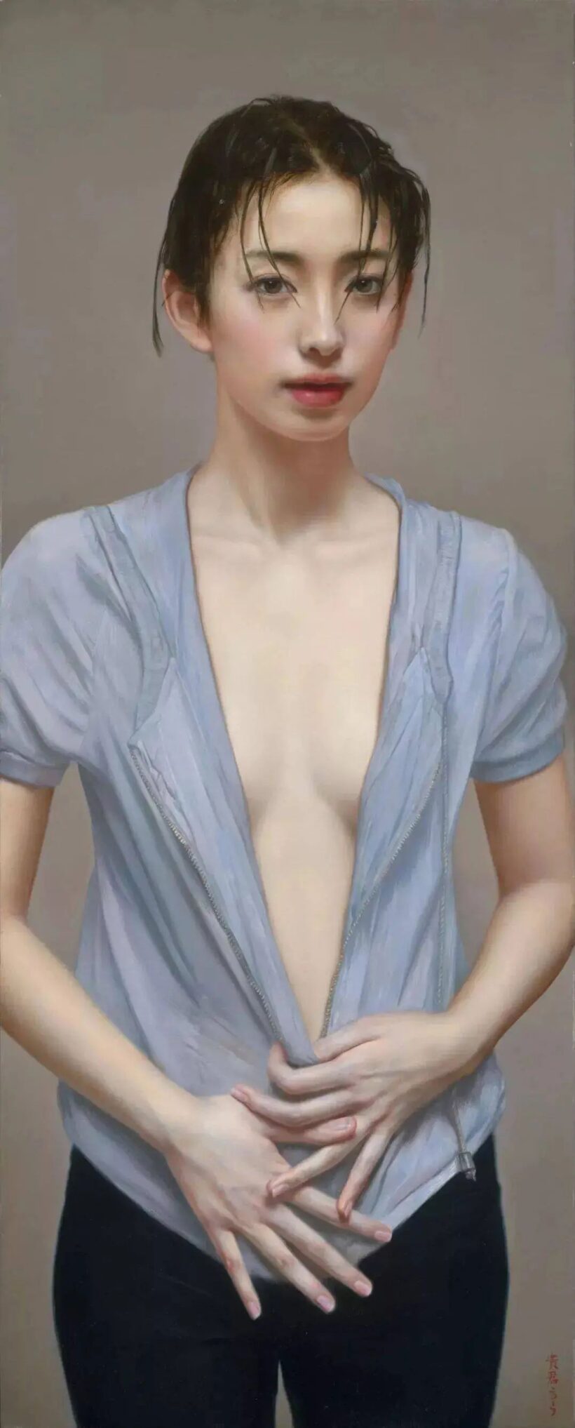 李贵君.著名油画家｜超写实人物油画艺术，细腻典雅插图中国题字网