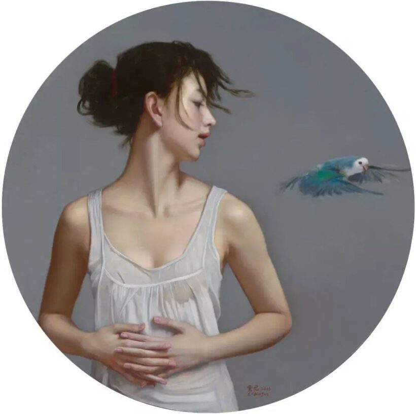 李贵君.著名油画家｜超写实人物油画艺术，细腻典雅插图4中国题字网