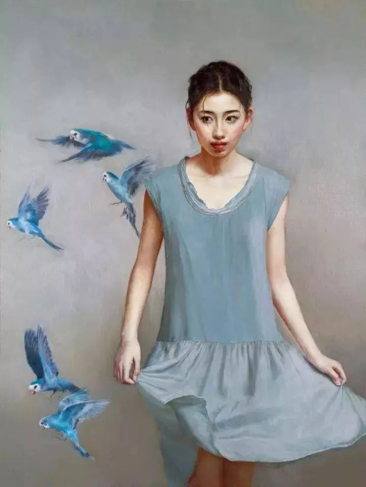 李贵君.著名油画家｜超写实人物油画艺术，细腻典雅插图6中国题字网