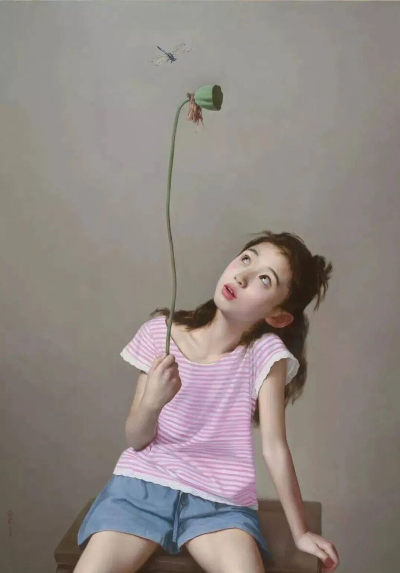 李贵君.著名油画家｜超写实人物油画艺术，细腻典雅插图9中国题字网