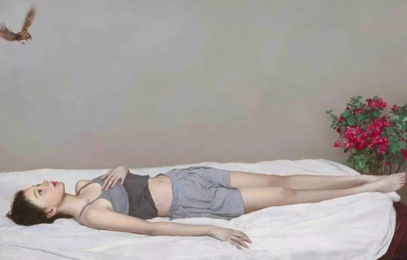 李贵君.著名油画家｜超写实人物油画艺术，细腻典雅插图10中国题字网