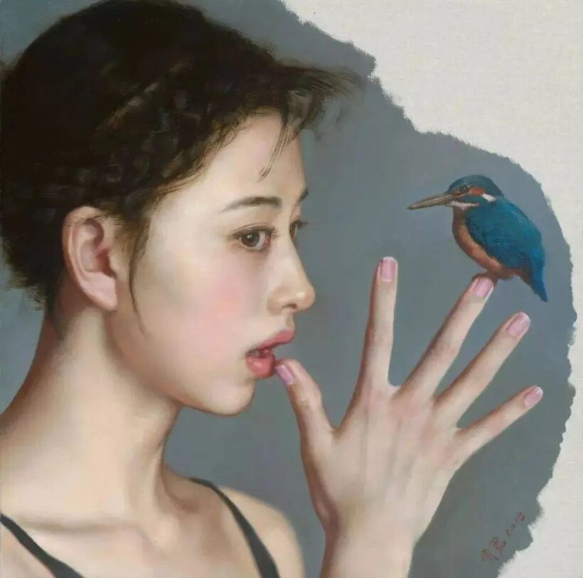 李贵君.著名油画家｜超写实人物油画艺术，细腻典雅插图14中国题字网