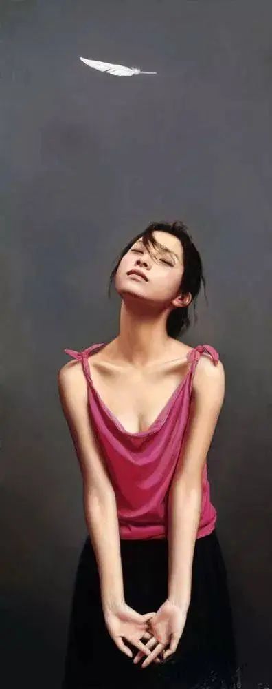 李贵君.著名油画家｜超写实人物油画艺术，细腻典雅插图18中国题字网