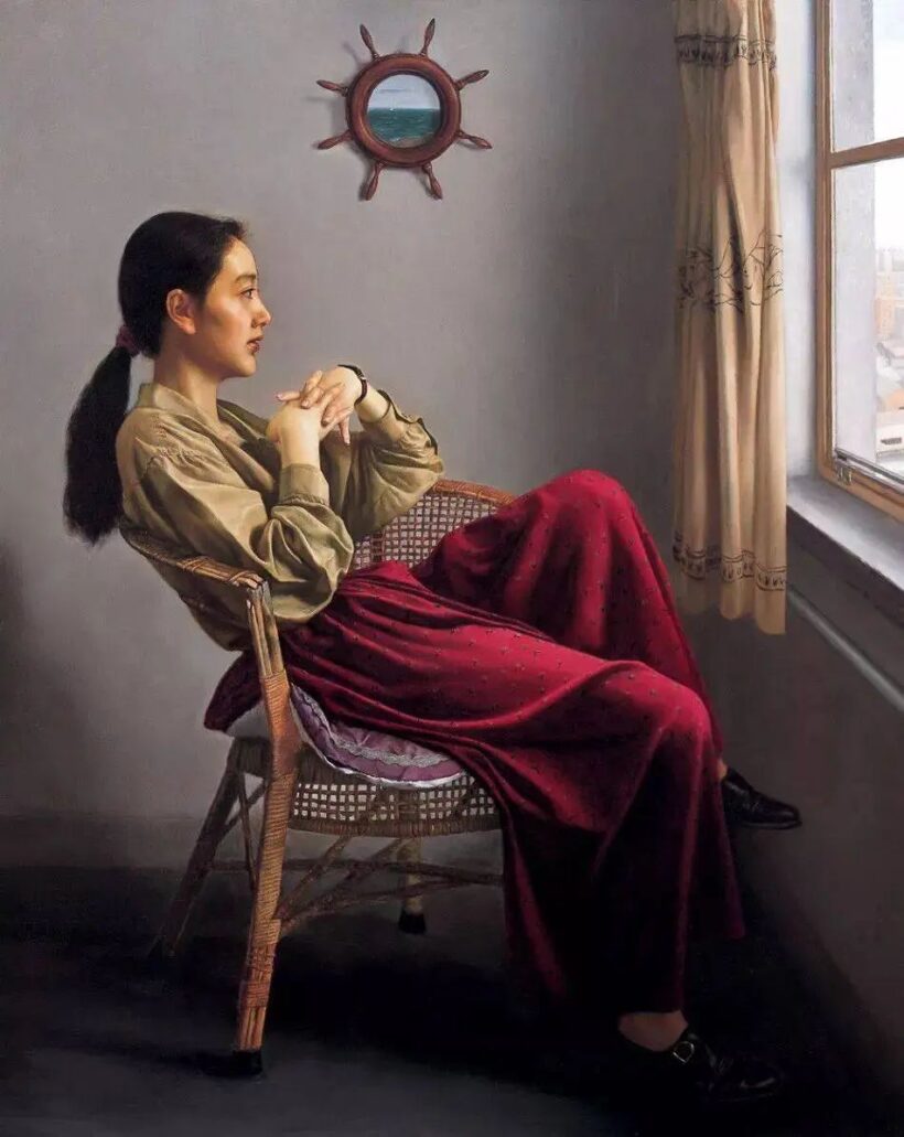 李贵君.著名油画家｜超写实人物油画艺术，细腻典雅插图17中国题字网