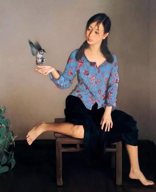 李贵君.著名油画家｜超写实人物油画艺术，细腻典雅插图20中国题字网