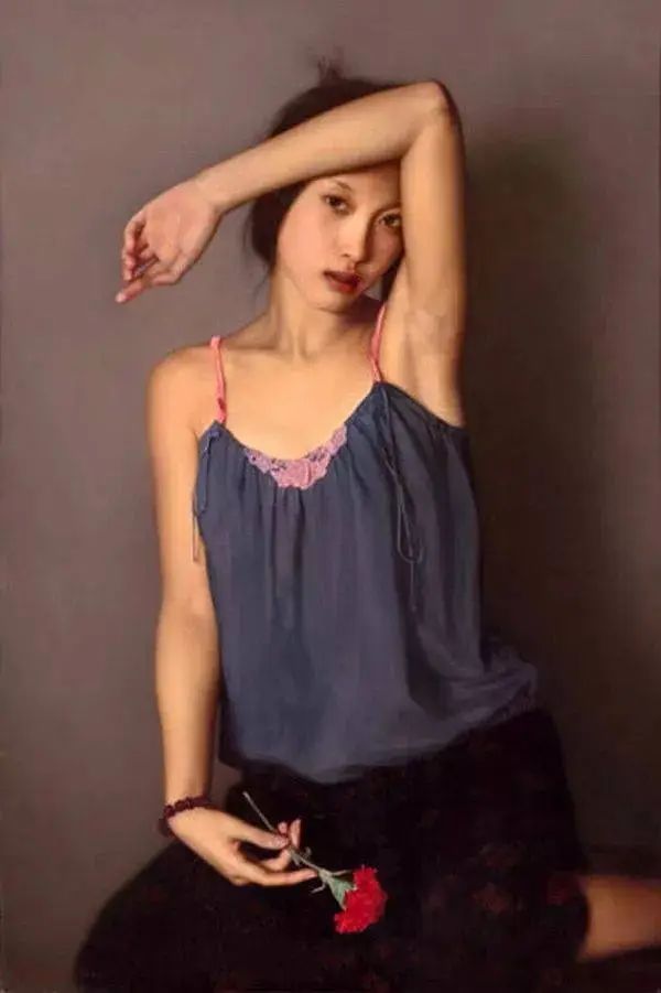 李贵君.著名油画家｜超写实人物油画艺术，细腻典雅插图22中国题字网