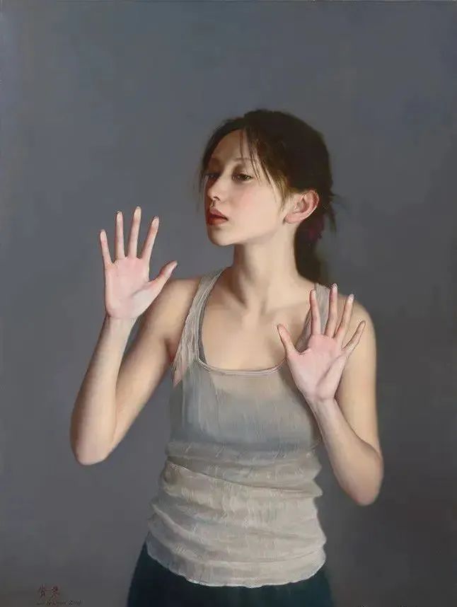 李贵君.著名油画家｜超写实人物油画艺术，细腻典雅插图24中国题字网