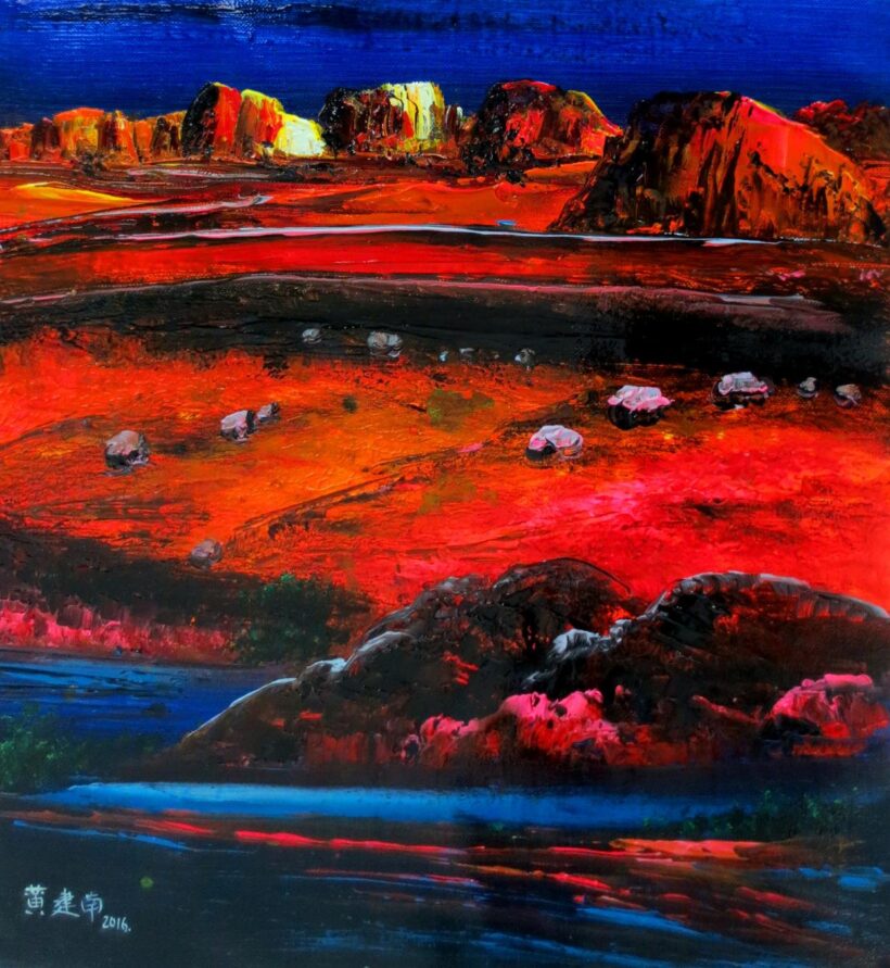 黄建南.当代著名油画家｜描绘色彩交织的奇幻世界插图6中国题字网