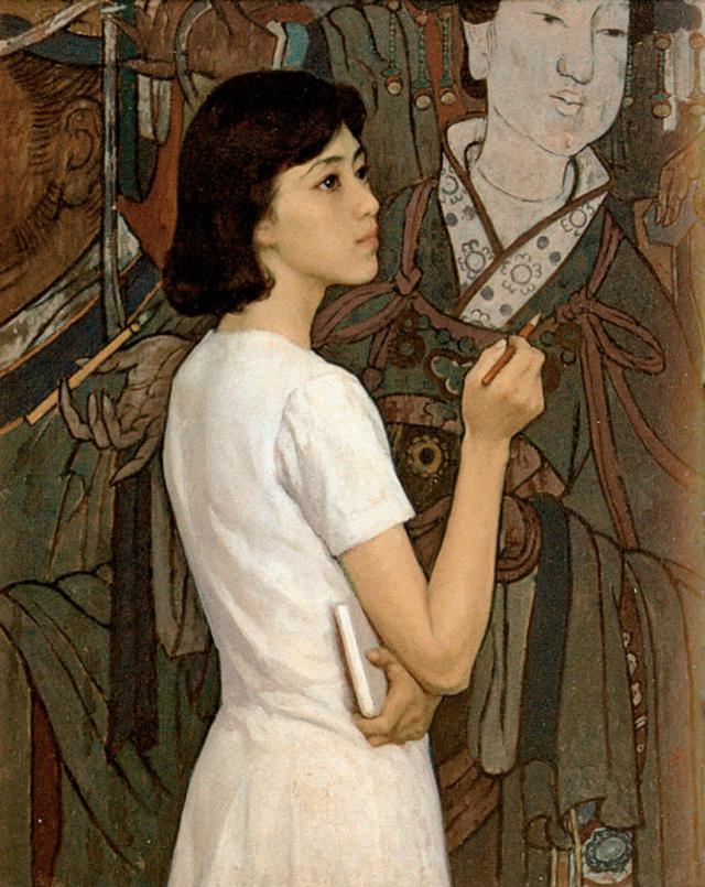 靳尚谊.当代著名油画家｜经典油画作品高清集锦插图51中国题字网