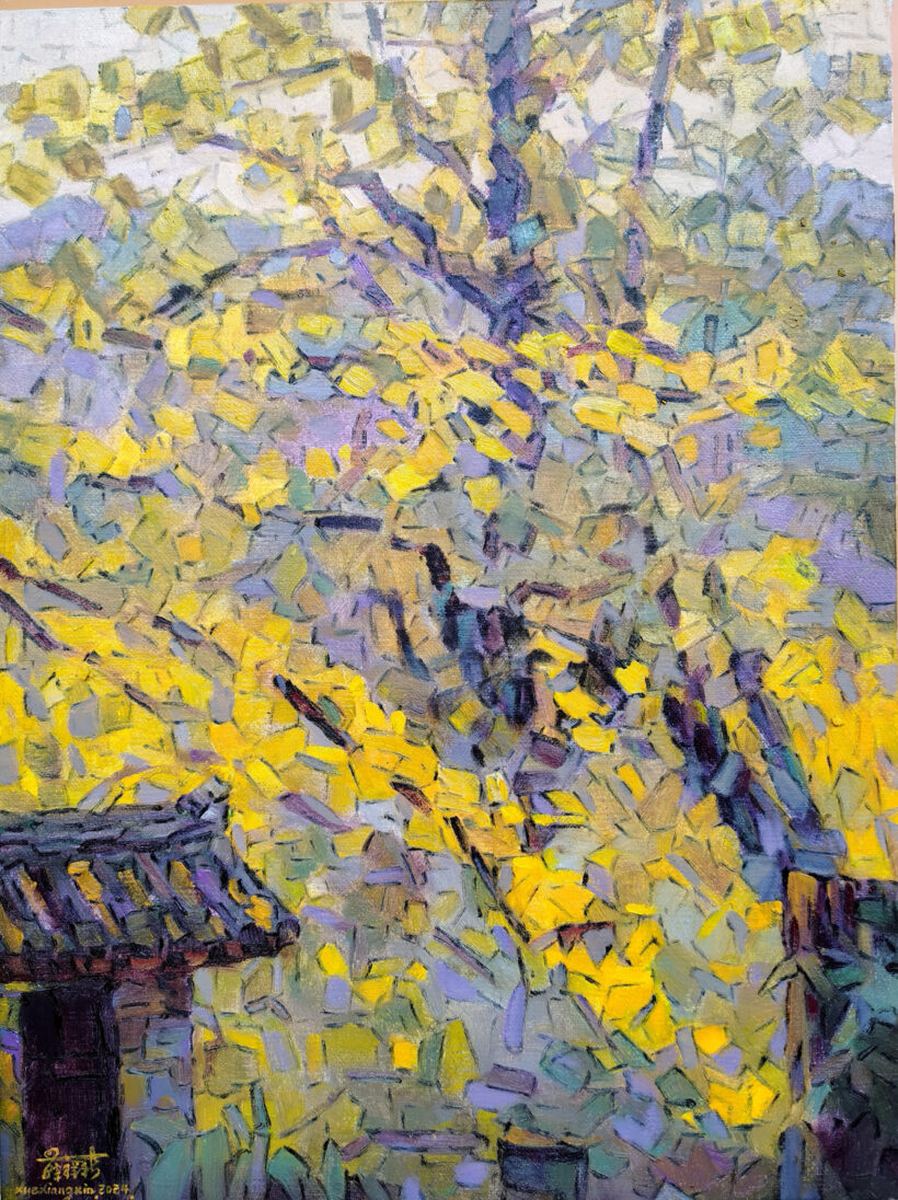薛祥新.油画家｜写生深秋景致如诗如画醉人心插图4中国题字网