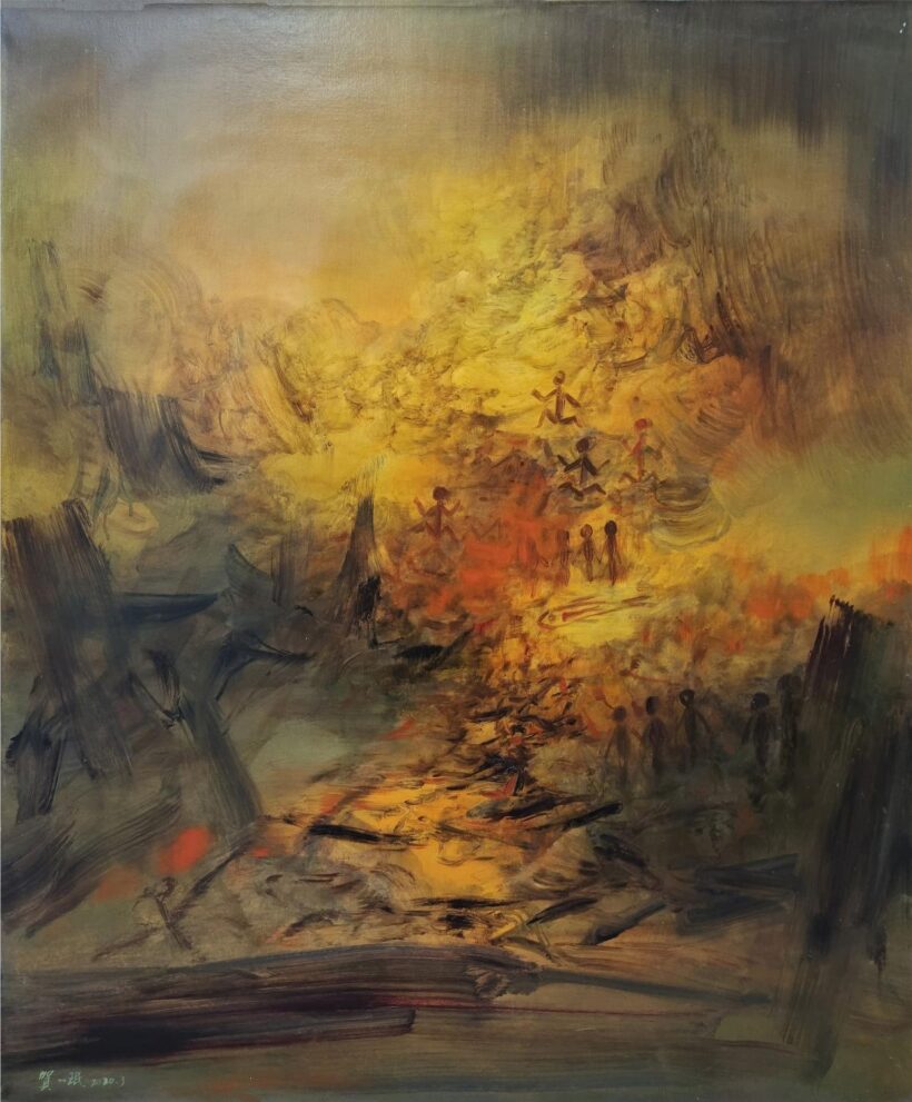 贺一珉.当代著名油画家｜东方色彩意象油画作品欣赏插图4中国题字网