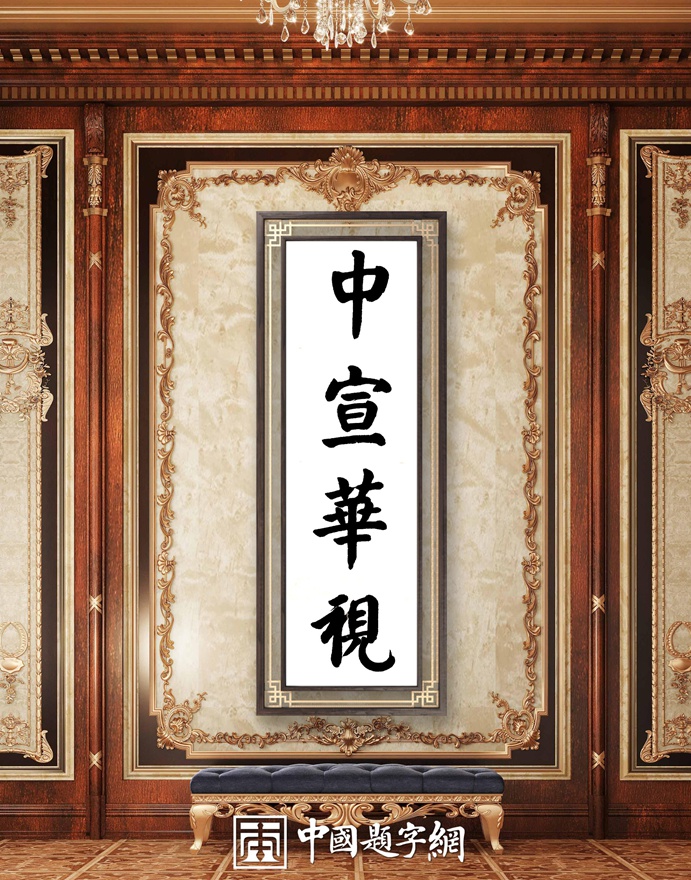 著名书法家张铜彦题匾《中宣华视北京文化传媒有限公司》插图1中国题字网