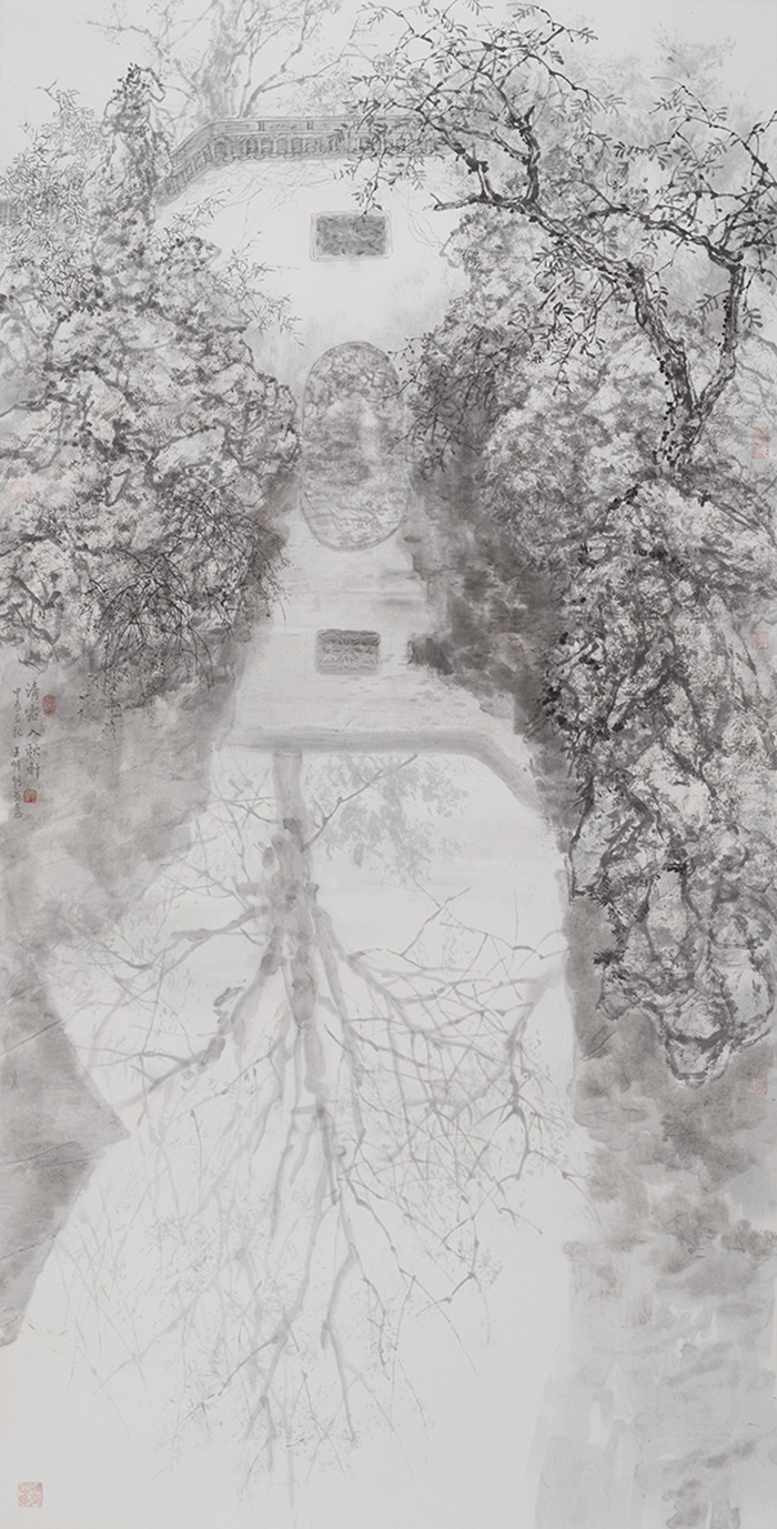 王明明百件园林题材作品亮相国家大剧院《集虚寻境》插图21中国题字网