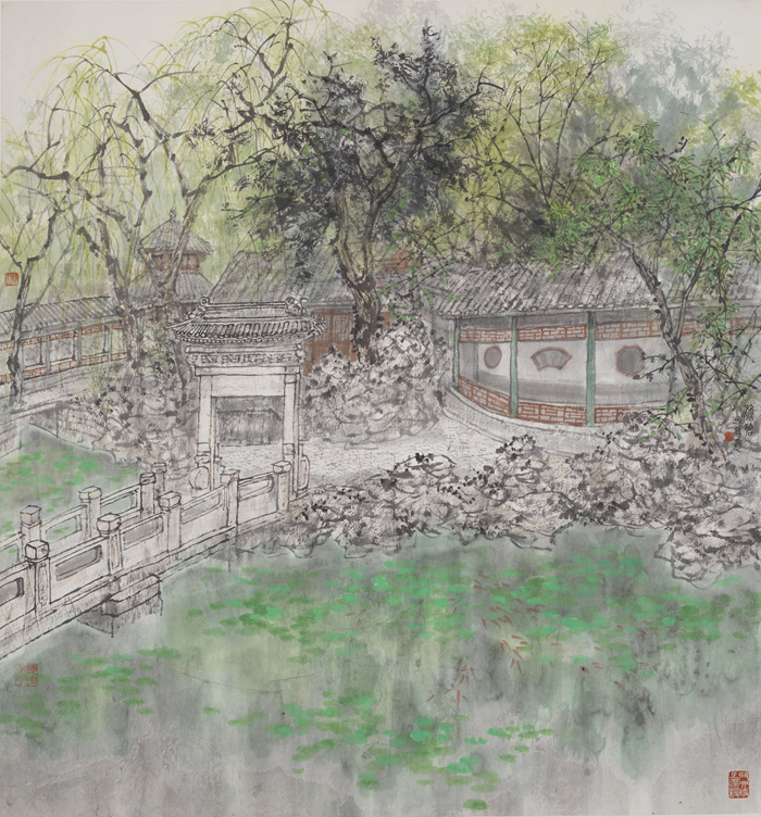 王明明百件园林题材作品亮相国家大剧院《集虚寻境》插图16中国题字网