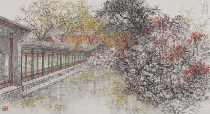 王明明百件园林题材作品亮相国家大剧院《集虚寻境》插图17中国题字网