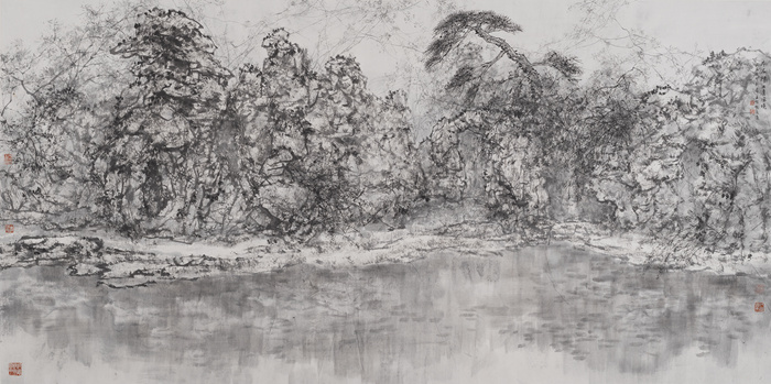 王明明百件园林题材作品亮相国家大剧院《集虚寻境》插图18中国题字网