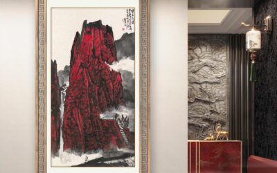 书画名家郭红星精品山水画定制收藏【红山颂】缩略图中国题字网