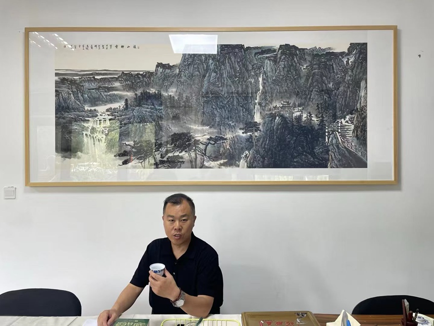 书画名家郭红星精品山水画定制收藏【红山长城颂】插图5中国题字网