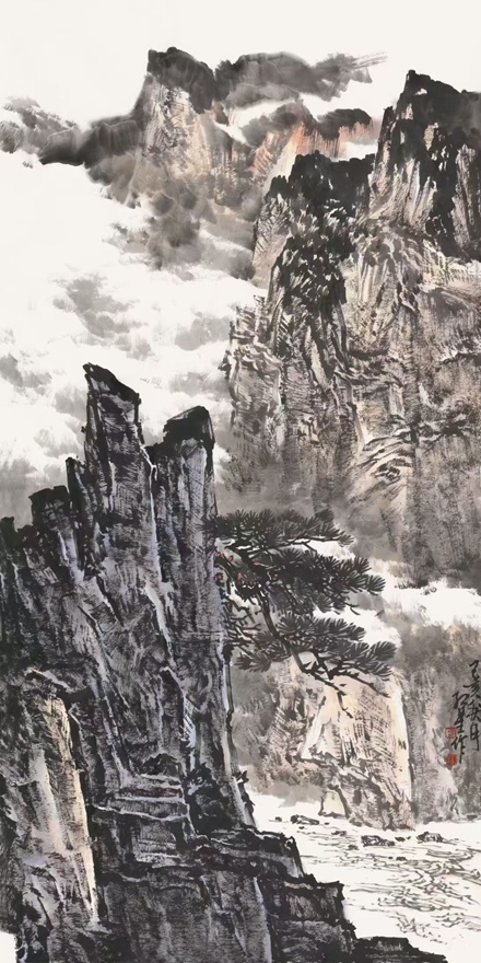 书画名家郭红星精品山水画定制收藏【云壑松风】插图1中国题字网