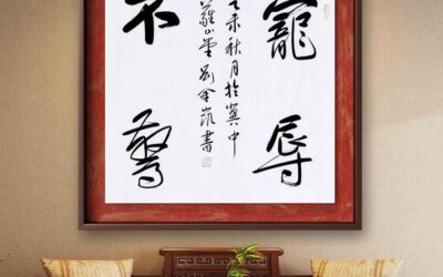 著名书法家刘金凯书法定制收藏【宠辱不惊】缩略图中国题字网