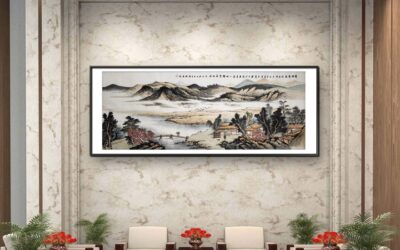 书画名家刘名杰古典山水画定制收藏【溪山幽居图】缩略图中国题字网