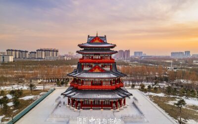 著名书法家张铜彦为高阳颛顼公园古建楼阁题匾《颛顼阁》缩略图中国题字网