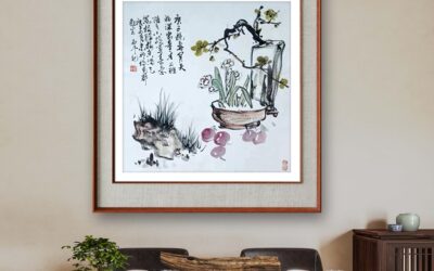 书画名家杨哲三精品花鸟画定制收藏【春意腊梅图】缩略图中国题字网