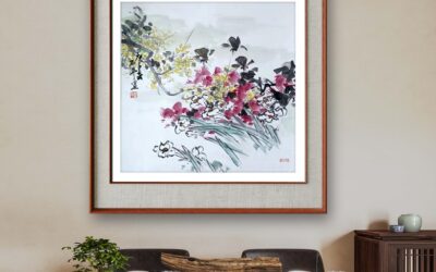 书画名家杨哲三精品花鸟画定制收藏【岁朝双友图】缩略图中国题字网