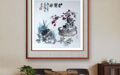 书画名家杨哲三精品花鸟画定制收藏【迎春图】缩略图中国题字网