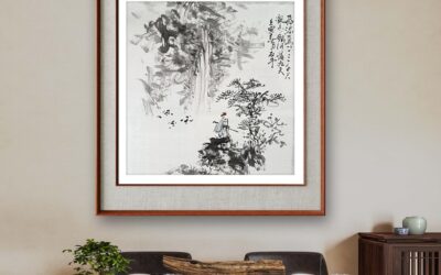 书画名家杨哲三精品山水画定制收藏【望庐山瀑布】缩略图中国题字网