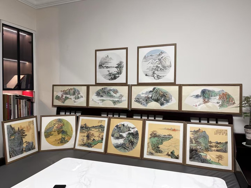 谭政义古今融合山水画《西部红岩图》｜作品定制收藏插图7中国题字网