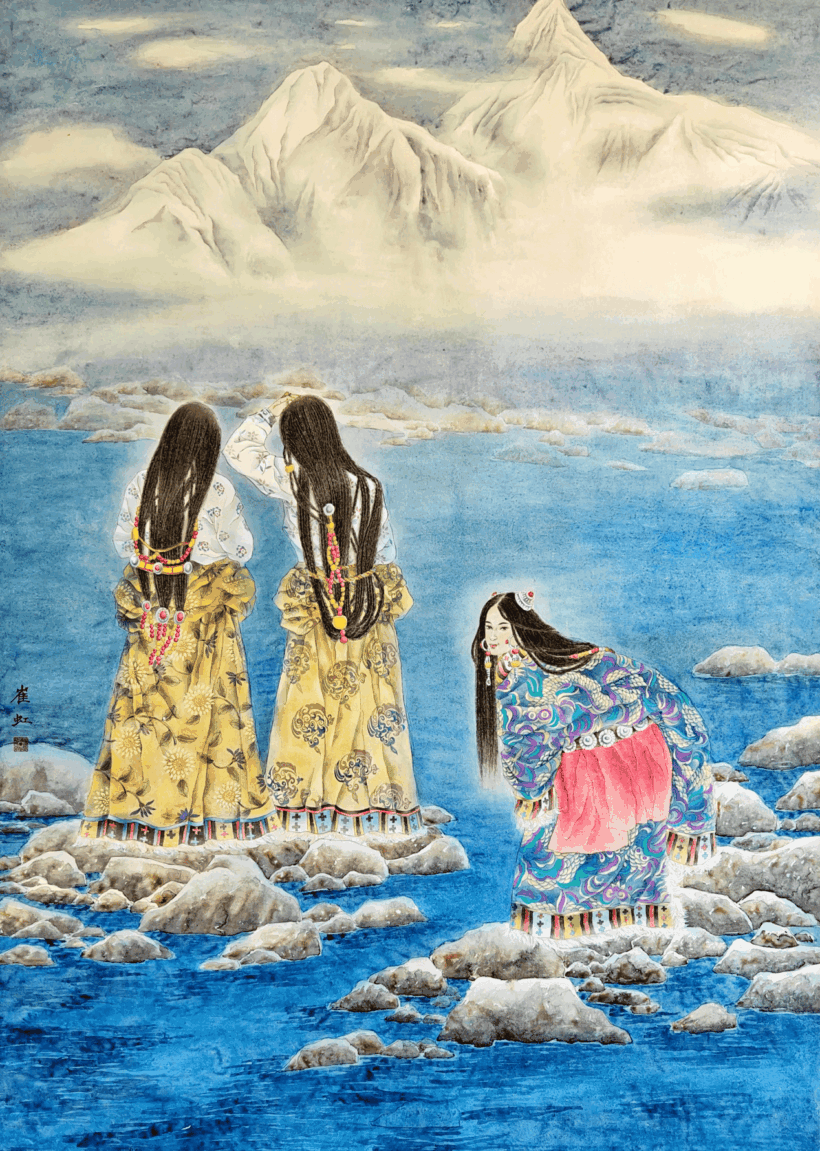 著名画家崔虹:工笔重彩细腻婉约|作品定制收藏插图1中国题字网 著名画家崔虹:工笔重彩细腻婉约|作品定制收藏插图1中国题字网